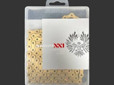 Cadena sram xx1 eagle 12 velocidades (dorada y negra)