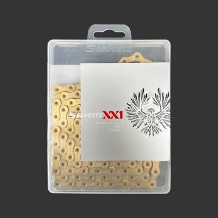 Cadena sram xx1 eagle 12 velocidades (dorada y negra)