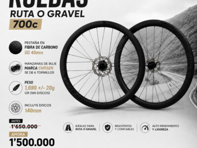 Ruedas carbono 40mm superlook